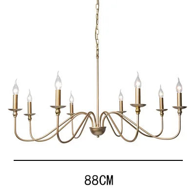 Luxurious Candlelight Classic American Iron 8 Head Chandelier - The Finishing Touch Decor