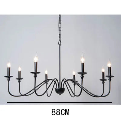 Luxurious Candlelight Classic American Iron 8 Head Chandelier - The Finishing Touch Decor