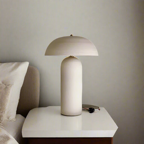 Post-Modern Ceramicah Mushroom Wabi Sabi Table Lamp - The Finishing Touch Decor