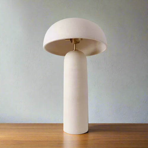 Post-Modern Ceramicah Mushroom Wabi Sabi Table Lamp - The Finishing Touch Decor