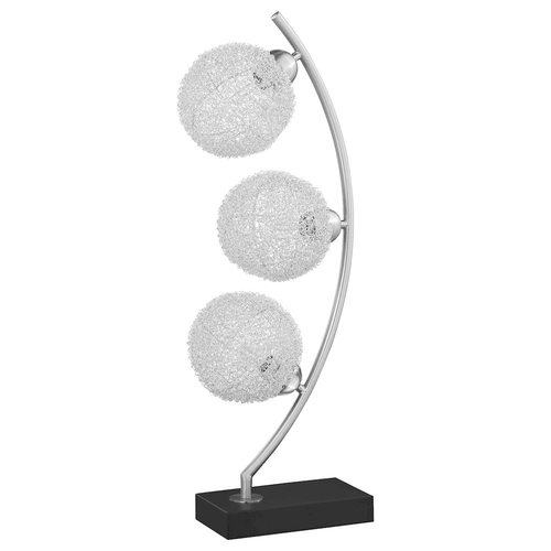 Glam Woven Spheres Modern Metal Table Lamp - 30in - The Finishing Touch Decor