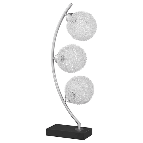 Glam Woven Spheres Modern Metal Table Lamp - 30in - The Finishing Touch Decor