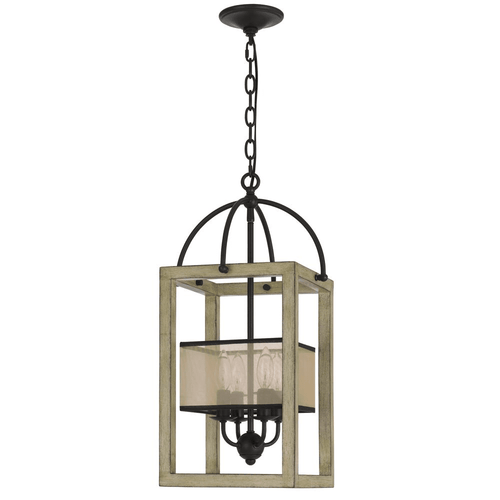 Industrial Palencia Rubber Wood Pendant Chandelier - The Finishing Touch Decor