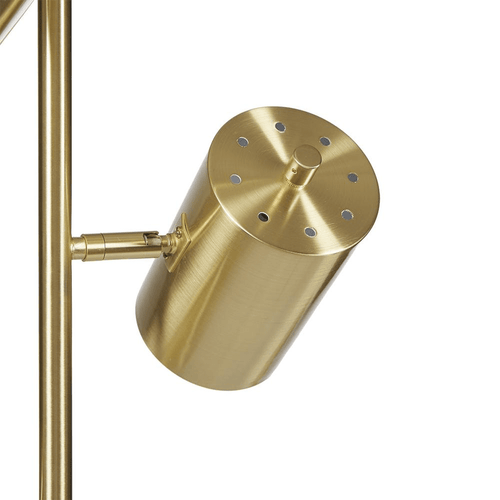 Tall Post-Modern 3 Light Metal Stem Floor Lamp - The Finishing Touch Decor