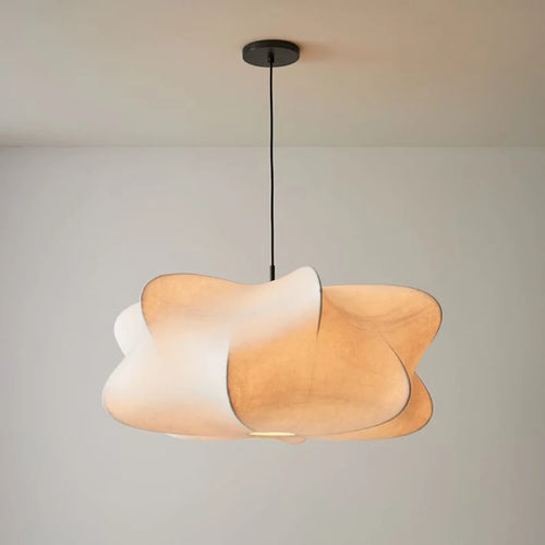 Japanese Silk Cirrus Cocoon Pendant Chandelier - The Finishing Touch Decor