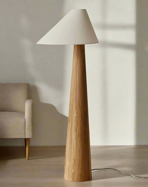 Japanese Tea House Wabi-sabi Solid Wood Floor Lamp - The Finishing Touch Decor