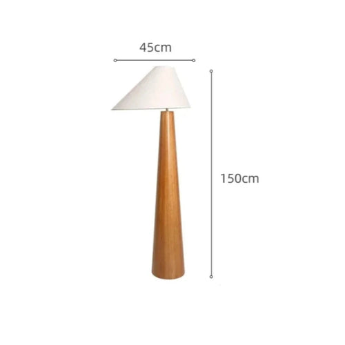 Japanese Tea House Wabi-sabi Solid Wood Floor Lamp - The Finishing Touch Decor