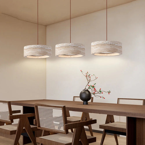 Natural Travertine Pendant Light Modern Chandelier - The Finishing Touch Decor