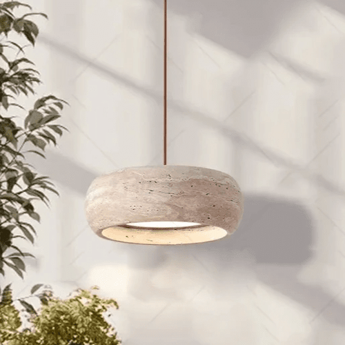 Natural Travertine Pendant Light Modern Chandelier - The Finishing Touch Decor