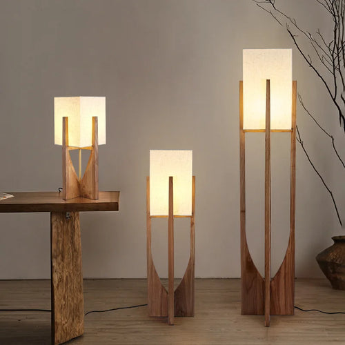 Wooden Floor or Table Solid Nordic Designer Lantern Lamps - The Finishing Touch Decor