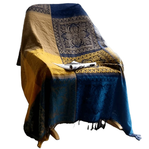 Patchwork Plaid Boho Throw Bedspread Blanket - The Finishing Touch Decor