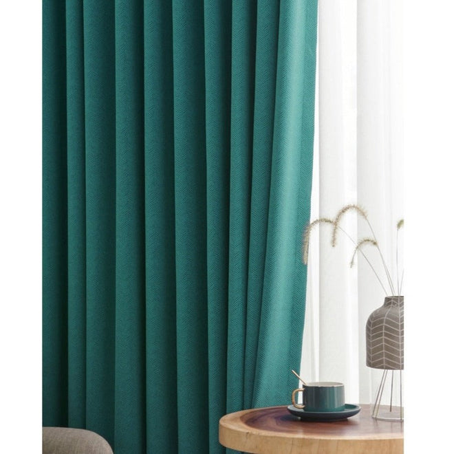 Heavy Blackout Cotton Linen Luxury Curtains - Color Variety - The Finishing Touch Decor