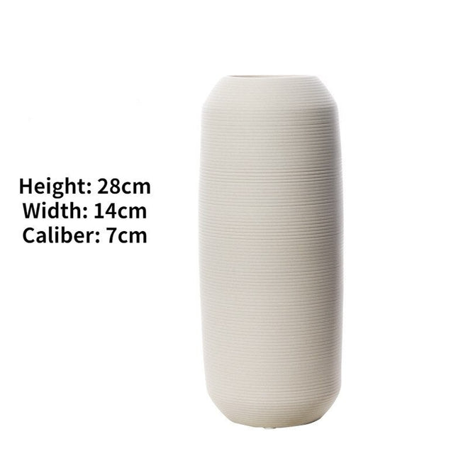 Brushed Handmade Ceramic Modern Minimalist Vases - The Finishing Touch Decor