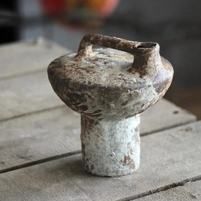 Aged Jingdezhen Ceramic Rough Pottery Vases - The Finishing Touch Decor