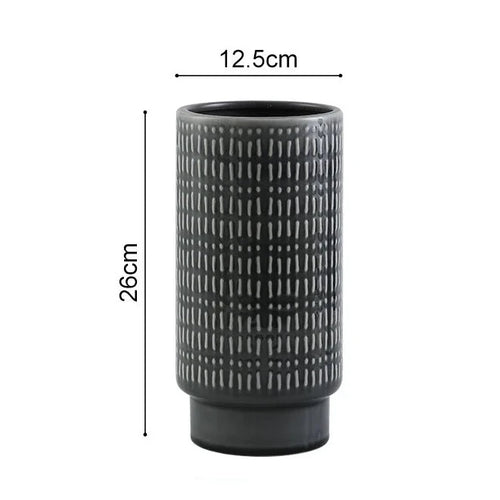 Neutral Nordic Brushed Ceramic Assorted Vases - The Finishing Touch Decor