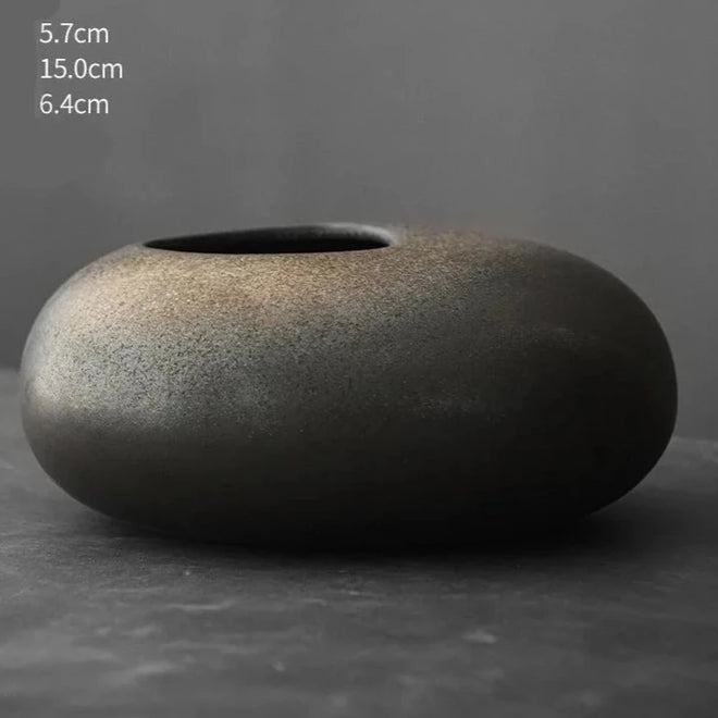 Brushed Terracotta Japanese Style Minimalist Vases - The Finishing Touch Decor