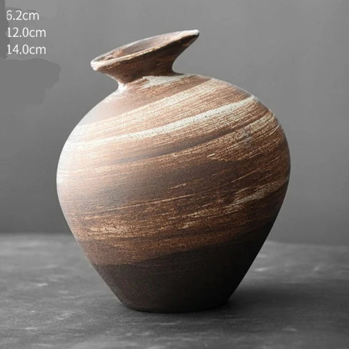 Brushed Terracotta Japanese Style Minimalist Vases - The Finishing Touch Decor