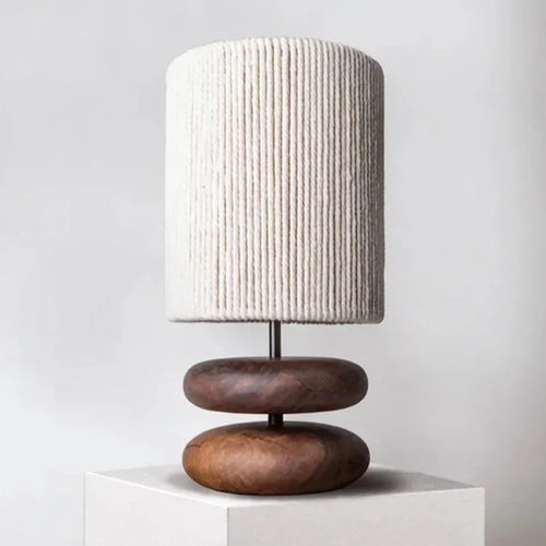 Modern Nordic Wood Japandi Style Table Lamp - The Finishing Touch Decor