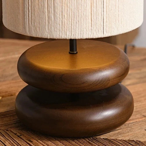 Modern Nordic Wood Japandi Style Table Lamp - The Finishing Touch Decor