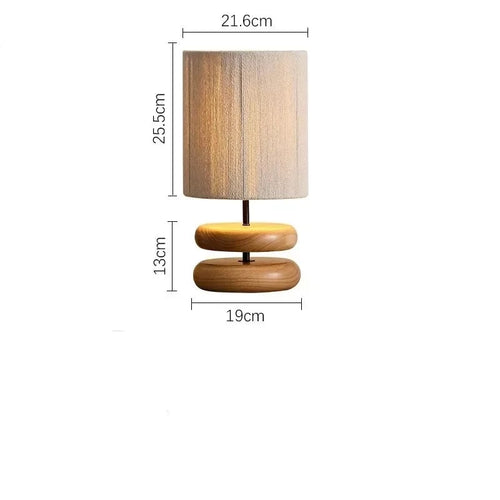 Modern Nordic Wood Japandi Style Table Lamp - The Finishing Touch Decor