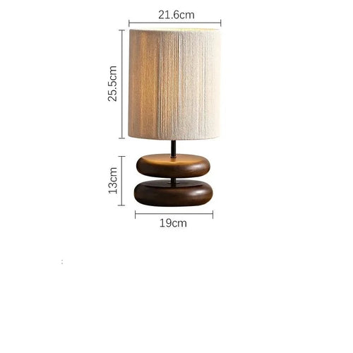 Modern Nordic Wood Japandi Style Table Lamp - The Finishing Touch Decor