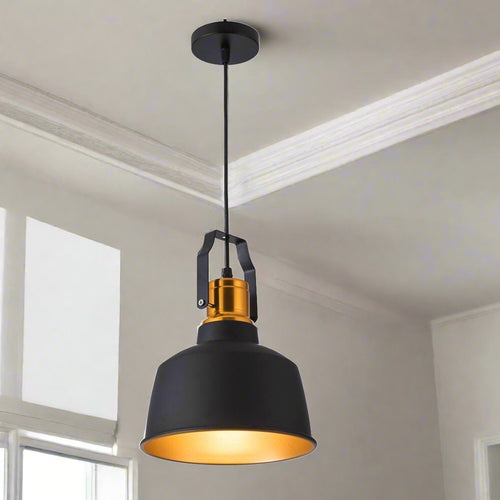 Black Aluminum Industrial Chandelier Pendant Lighting - The Finishing Touch Decor