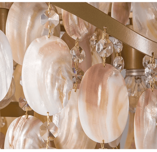 Conch Shell Coastal Pendant Chandelier Lighting - The Finishing Touch Decor