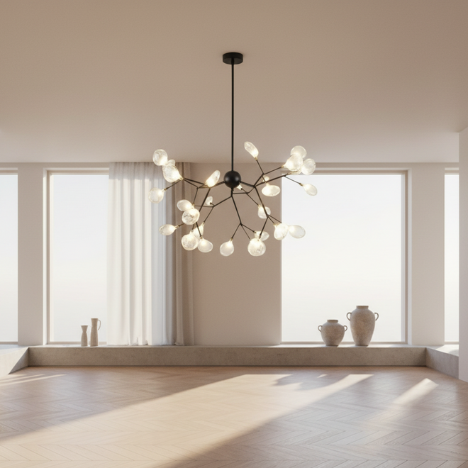 Modern Firefly Branch Pendant Chandelier