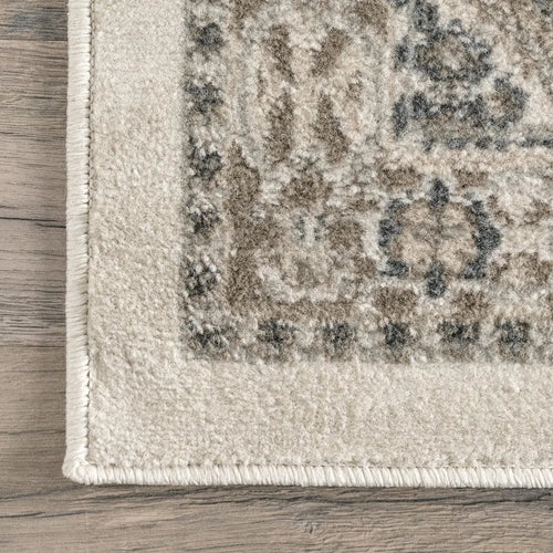Extra Large Beige Grey Moroccan Pattern Area Rug - The Finishing Touch Decor