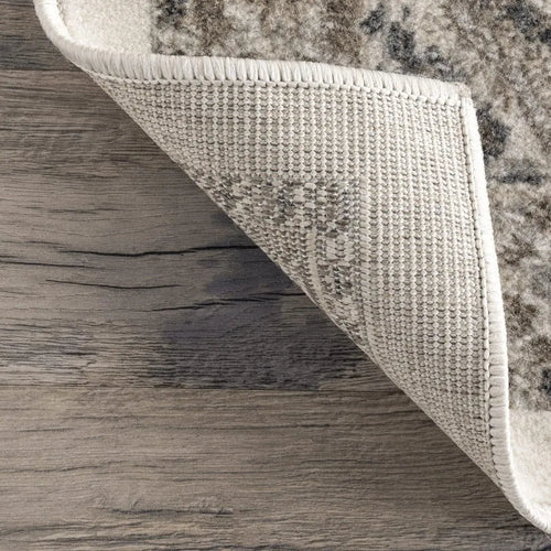 Extra Large Beige Grey Moroccan Pattern Area Rug - The Finishing Touch Decor