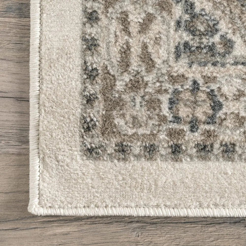 Extra Large Beige Grey Moroccan Pattern Area Rug - The Finishing Touch Decor