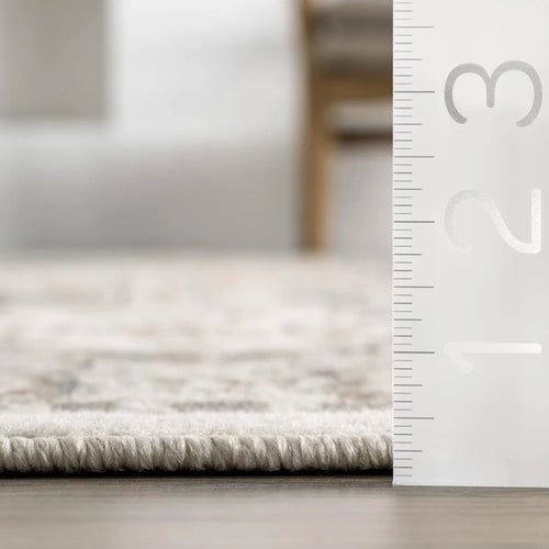 Extra Large Beige Grey Moroccan Pattern Area Rug - The Finishing Touch Decor