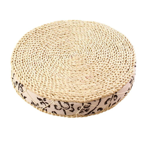 Tea Ceremony Handmade Straw Round Tatami Floor Cushion Seat - The Finishing Touch Decor