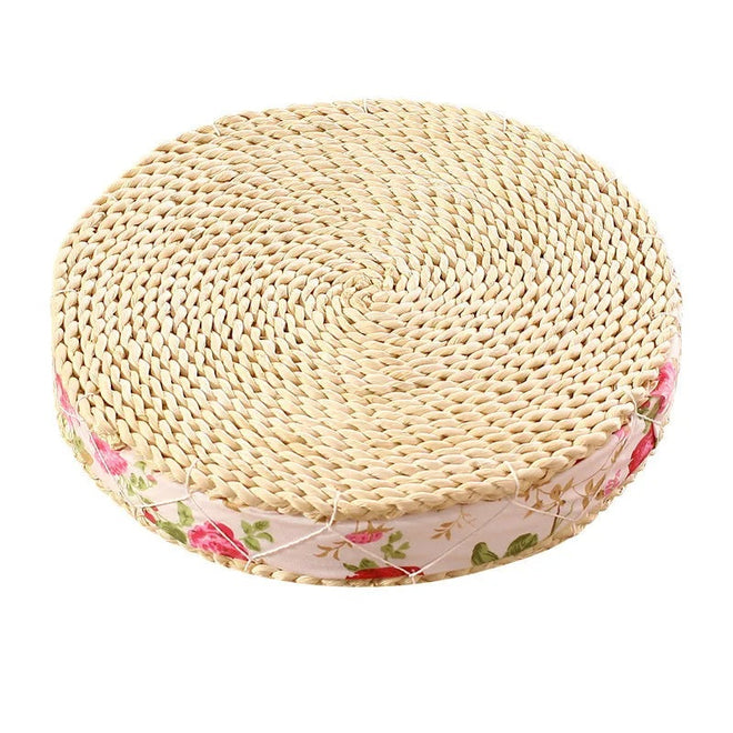 Tea Ceremony Handmade Straw Round Tatami Floor Cushion Seat - The Finishing Touch Decor