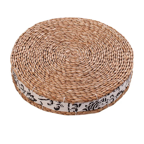 Tea Ceremony Handmade Straw Round Tatami Floor Cushion Seat - The Finishing Touch Decor