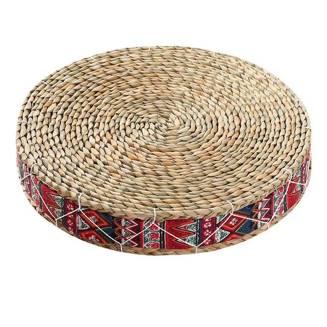 Tea Ceremony Handmade Straw Round Tatami Floor Cushion Seat - The Finishing Touch Decor