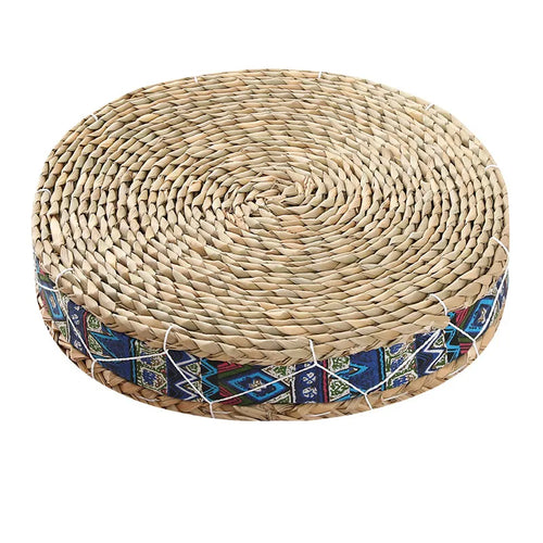 Tea Ceremony Handmade Straw Round Tatami Floor Cushion Seat - The Finishing Touch Decor