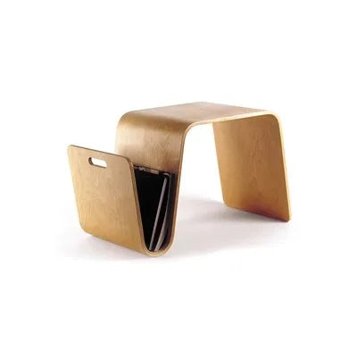 Scandi Minimalist Small N-Frame Wood Stand End Table - The Finishing Touch Decor