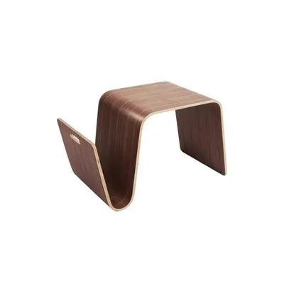 Scandi Minimalist Small N-Frame Wood Stand End Table - The Finishing Touch Decor
