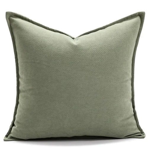 Sage Green, Corduroy & Faux Fur Throw Pillow Covers - The Finishing Touch Decor