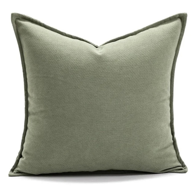 Sage Green, Corduroy & Faux Fur Throw Pillow Covers - The Finishing Touch Decor