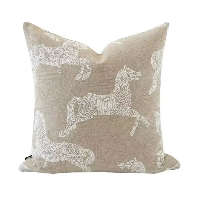 Nordic Light Oatmeal Patterned Throw Pillow Cover - The Finishing Touch Decor