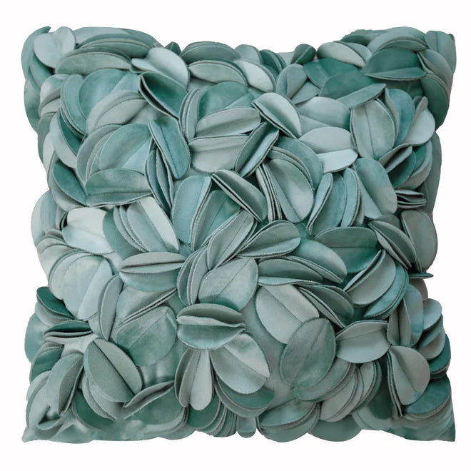 Spring Solid Color Romantic Flower Petals Throw Pillow Covers - 45x45cm - The Finishing Touch Decor