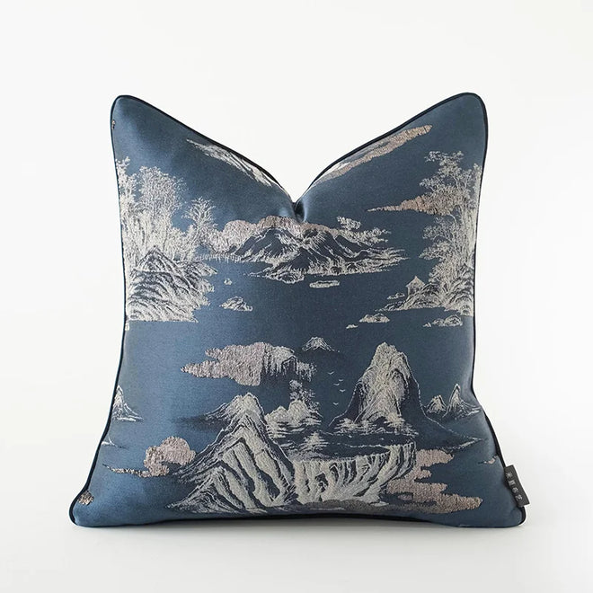 Dragonfly Bamboo Leaf Japanese Zen Throw Pillow Covers - The Finishing Touch Decor
