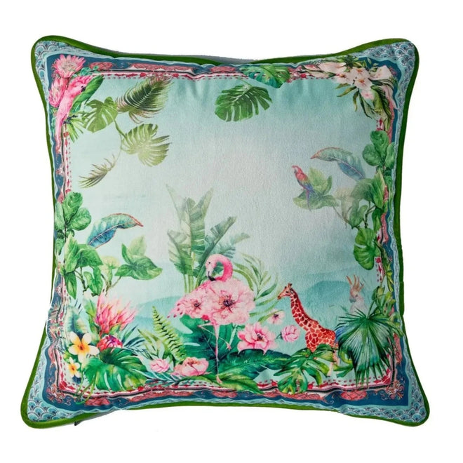 Jungle Leopard Print Velvet Throw Pillow Covers - The Finishing Touch Decor