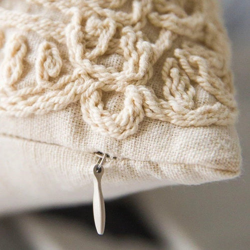 Beautiful Rope Embroidered Pattern Throw Pillows Covers - The Finishing Touch Decor