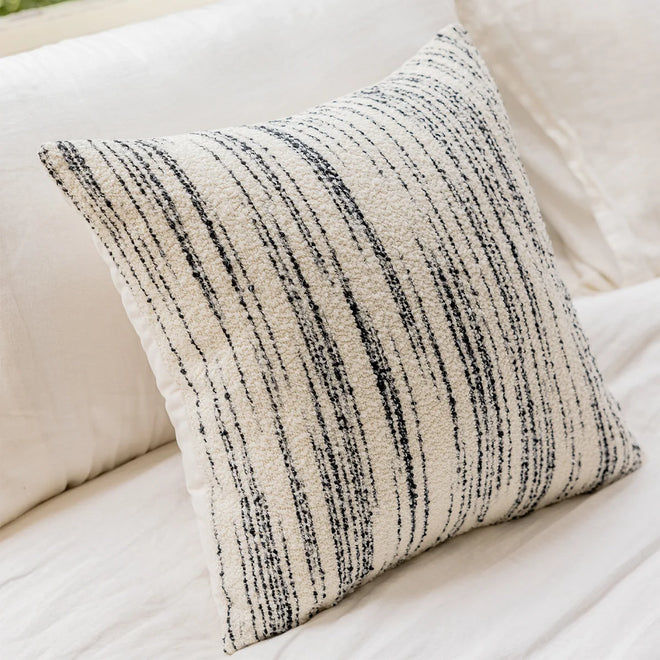 Light luxury soft woven woolen throw pillow cover, 45x45cm, from The Finishing Touch Decor, LLC, showcasing a cozy, textured fabric.