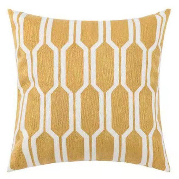 Yellow Green & Blue Floral Fish Motif Maximalist Throw Pillows Covers - The Finishing Touch Decor