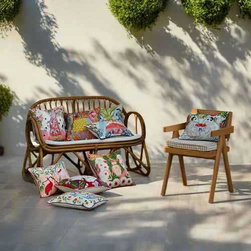 Eclectic Antique Swan & Animal Scenes Throw Pillow Covers - The Finishing Touch Decor