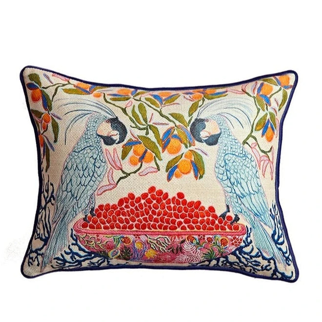 Eclectic Antique Swan & Animal Scenes Throw Pillow Covers - The Finishing Touch Decor